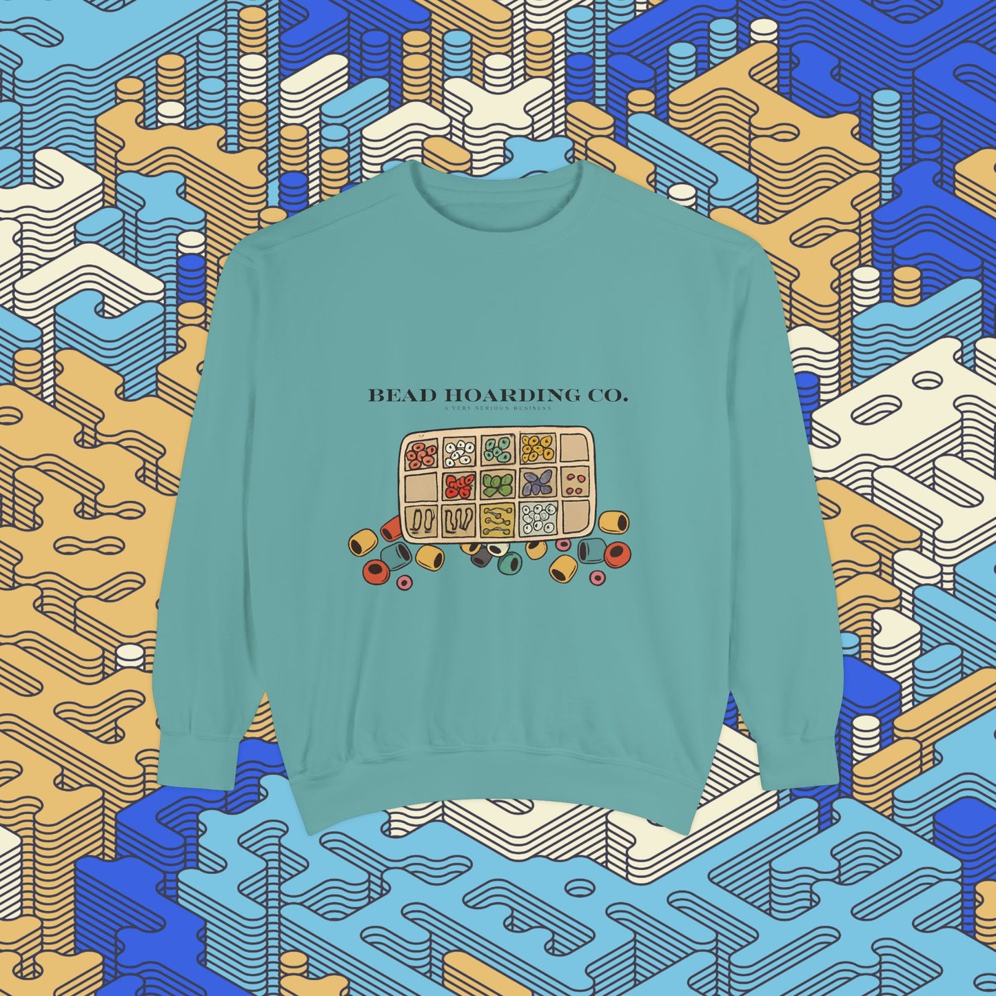 Bead Hoarding Co. Beads Illustration Sweatshirt
