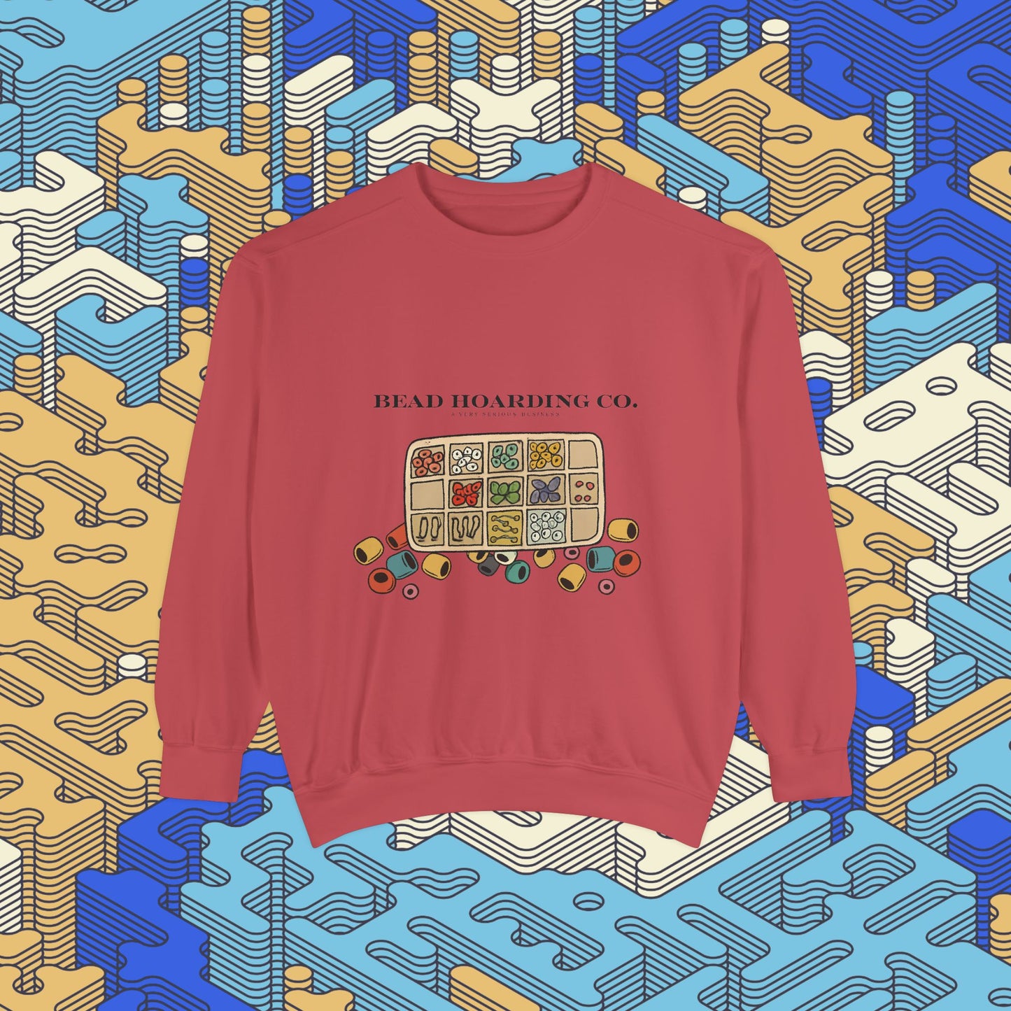 Bead Hoarding Co. Beads Illustration Sweatshirt