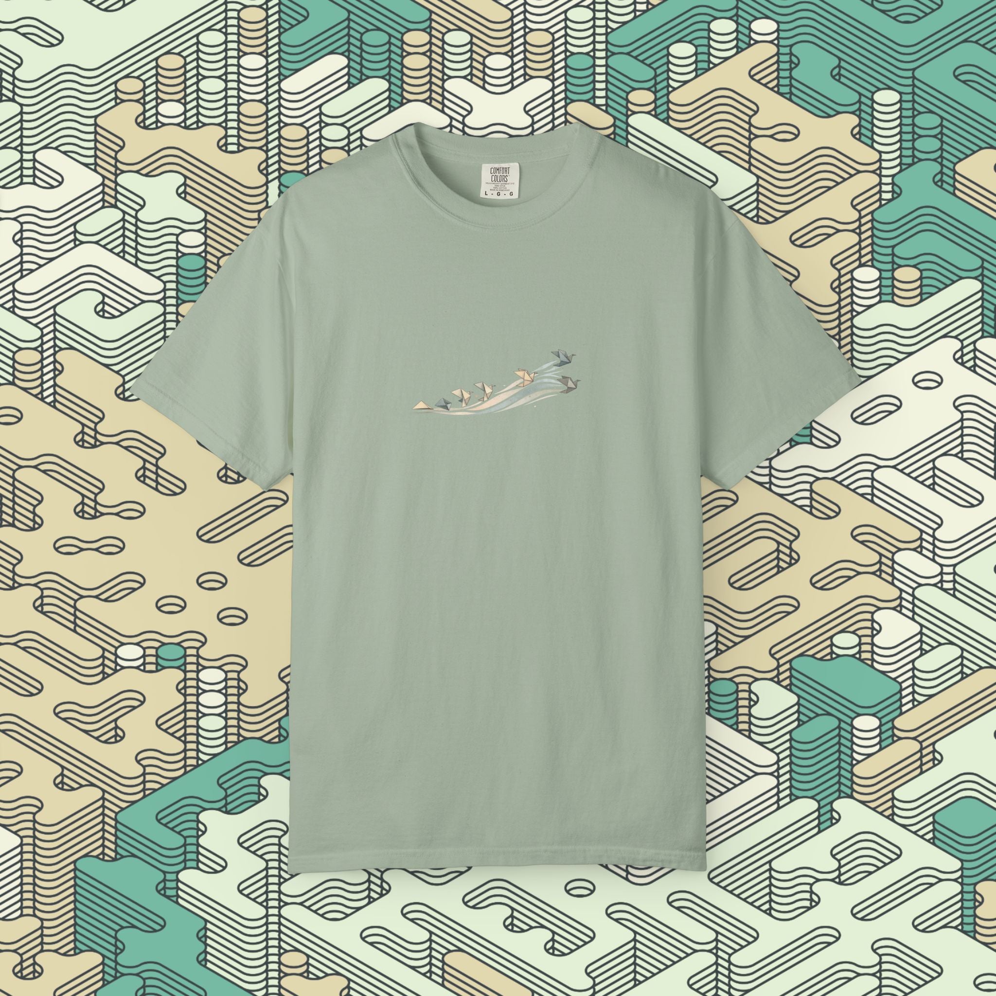 Origami Flying Birds T-Shirt