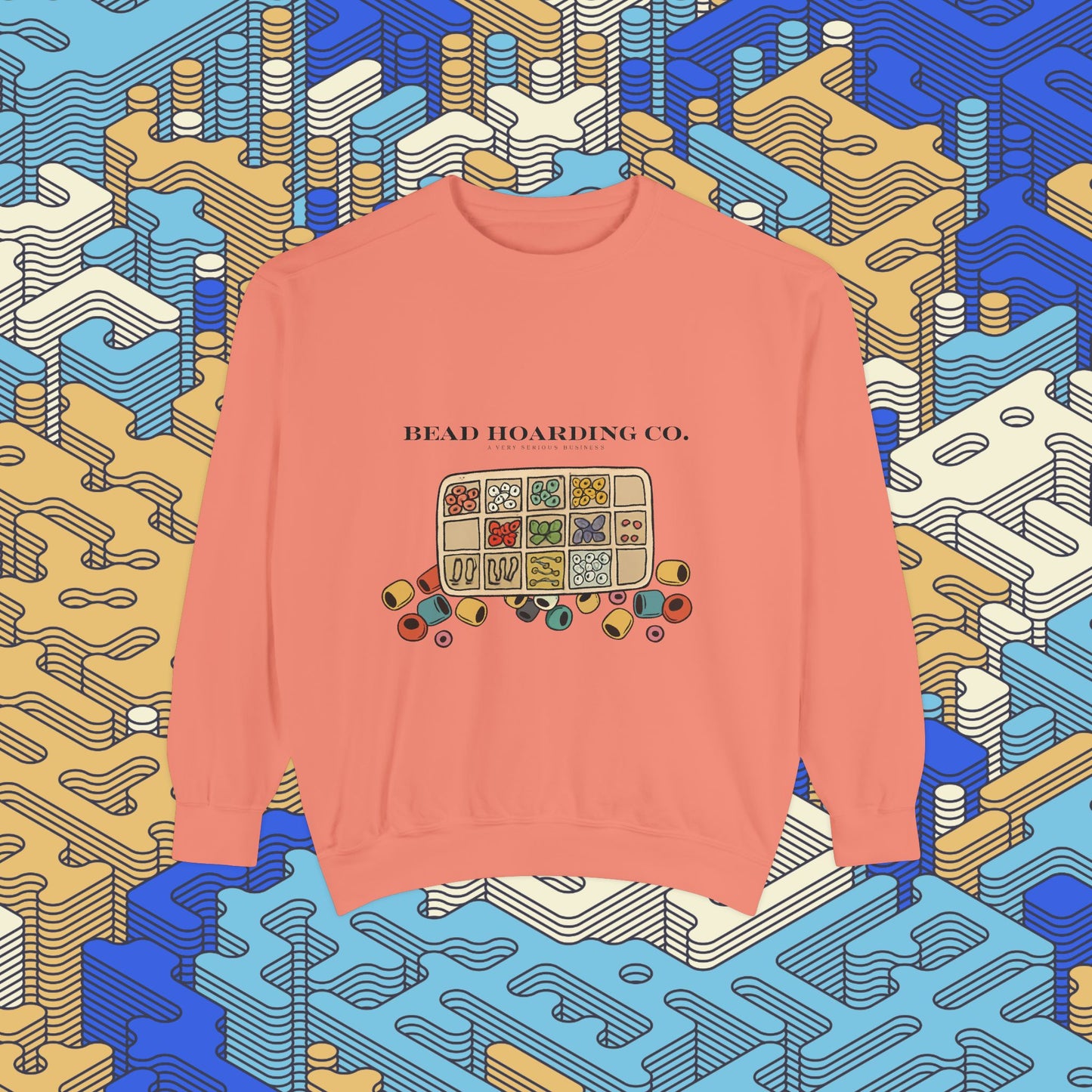 Bead Hoarding Co. Beads Illustration Sweatshirt