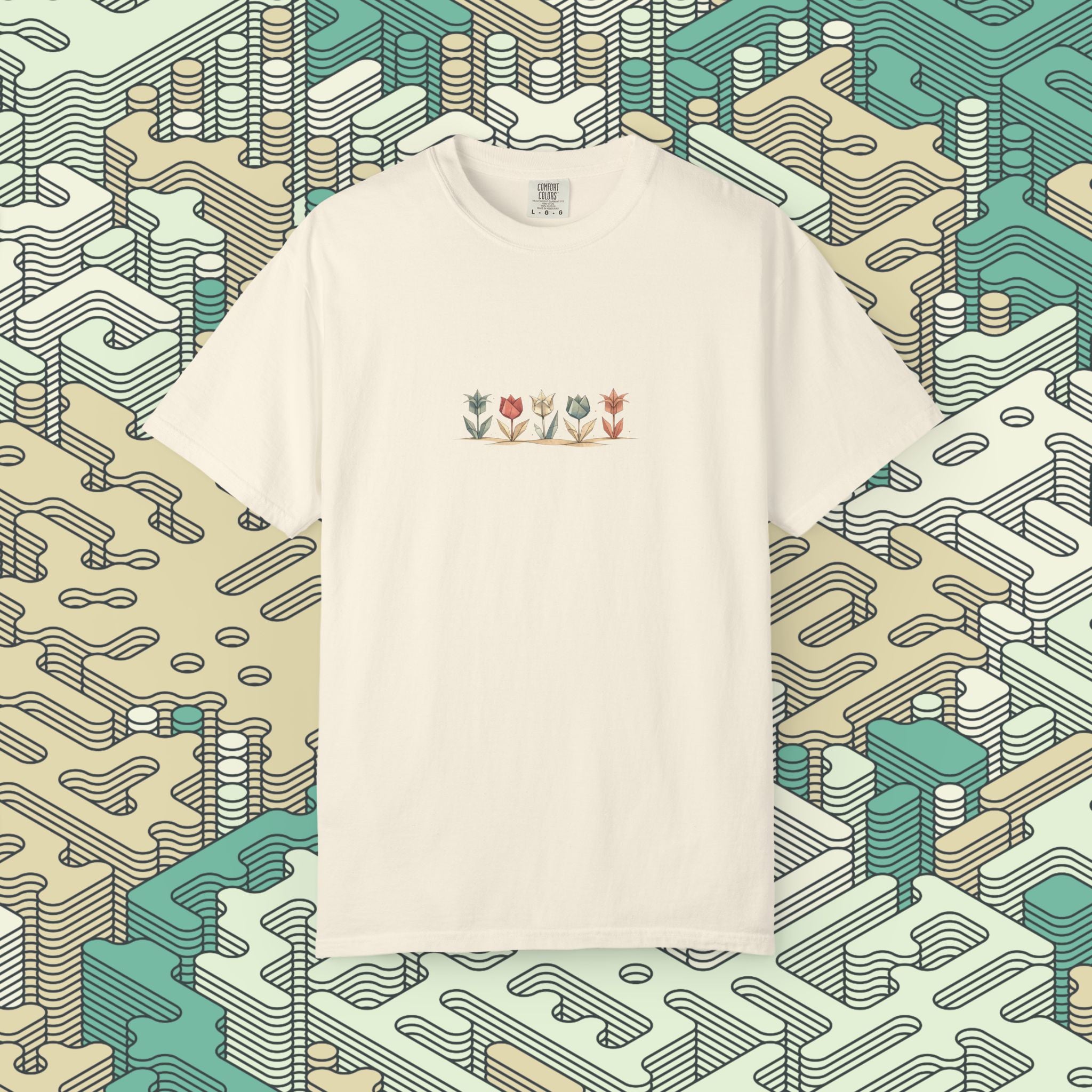 Origami Flowers T-Shirt