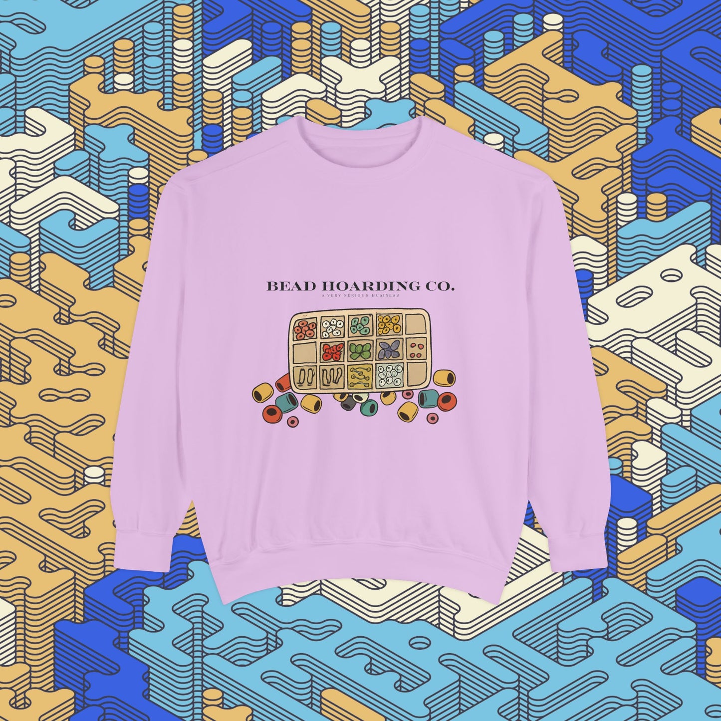 Bead Hoarding Co. Beads Illustration Sweatshirt