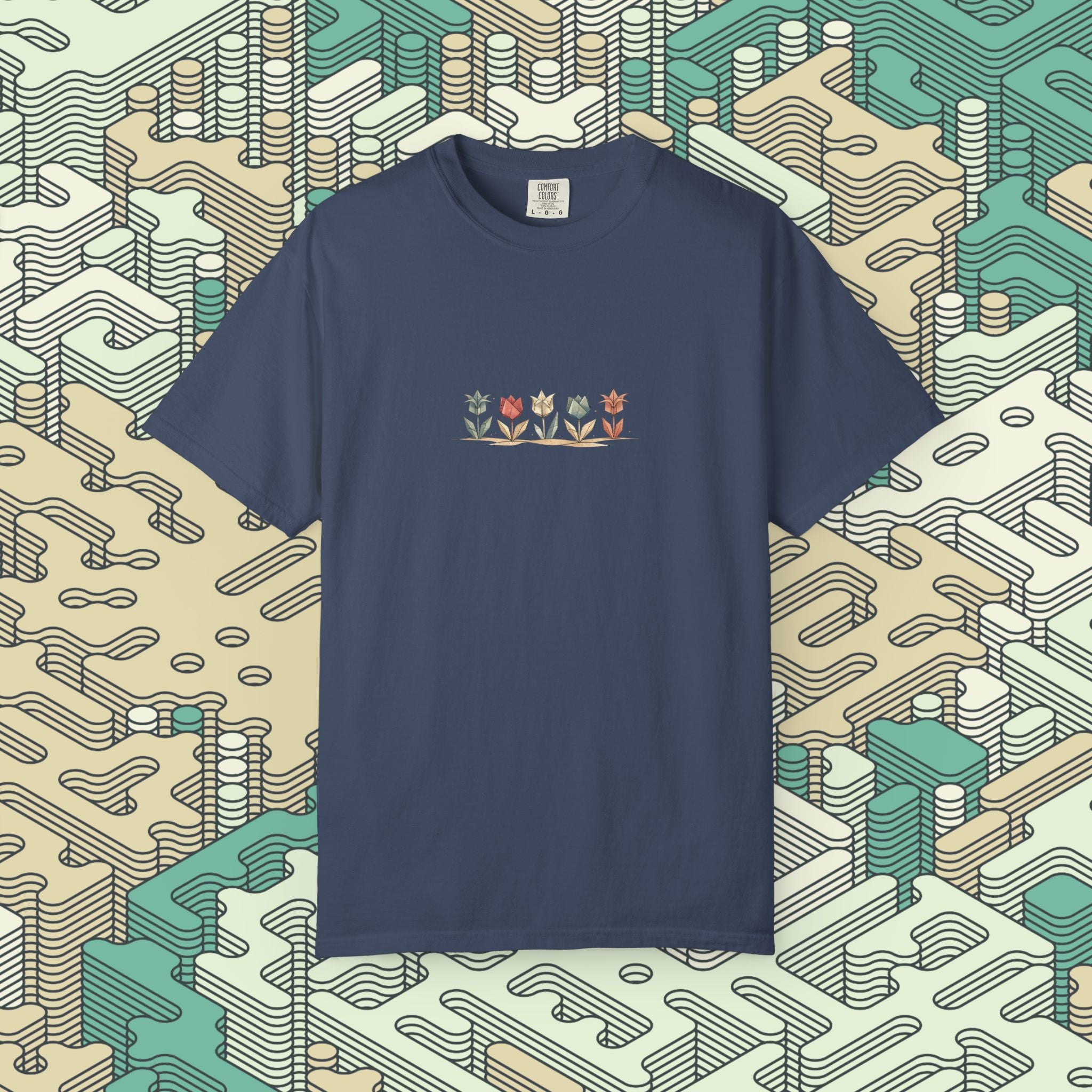 Origami Flowers T-Shirt
