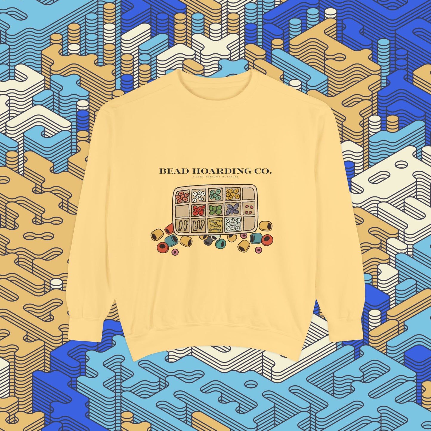 Bead Hoarding Co. Beads Illustration Sweatshirt