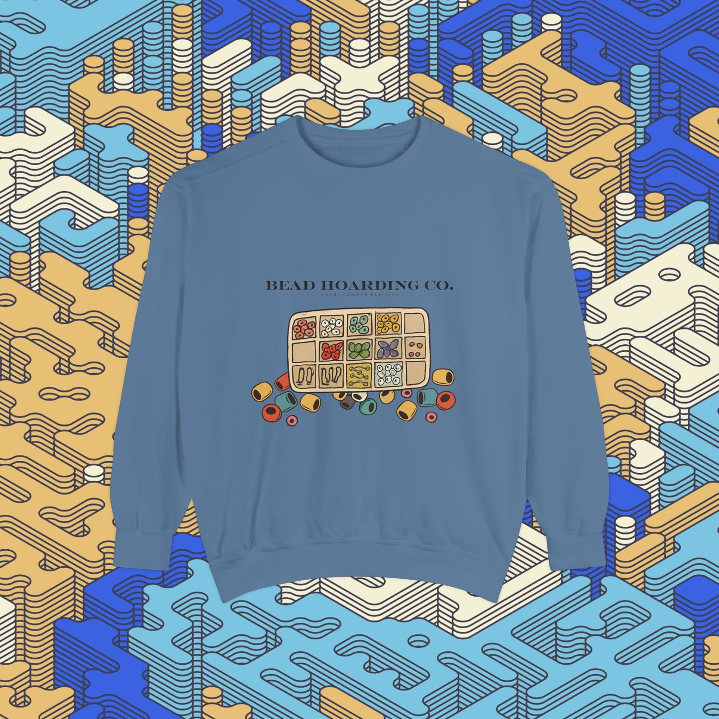 Bead Hoarding Co. Beads Illustration Sweatshirt