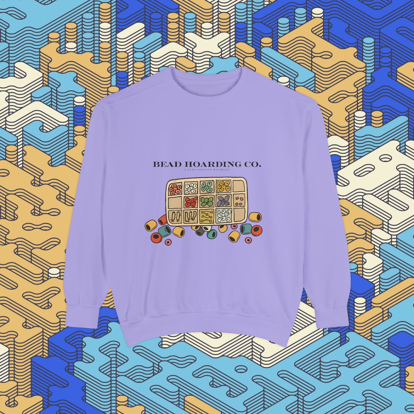 Bead Hoarding Co. Beads Illustration Sweatshirt