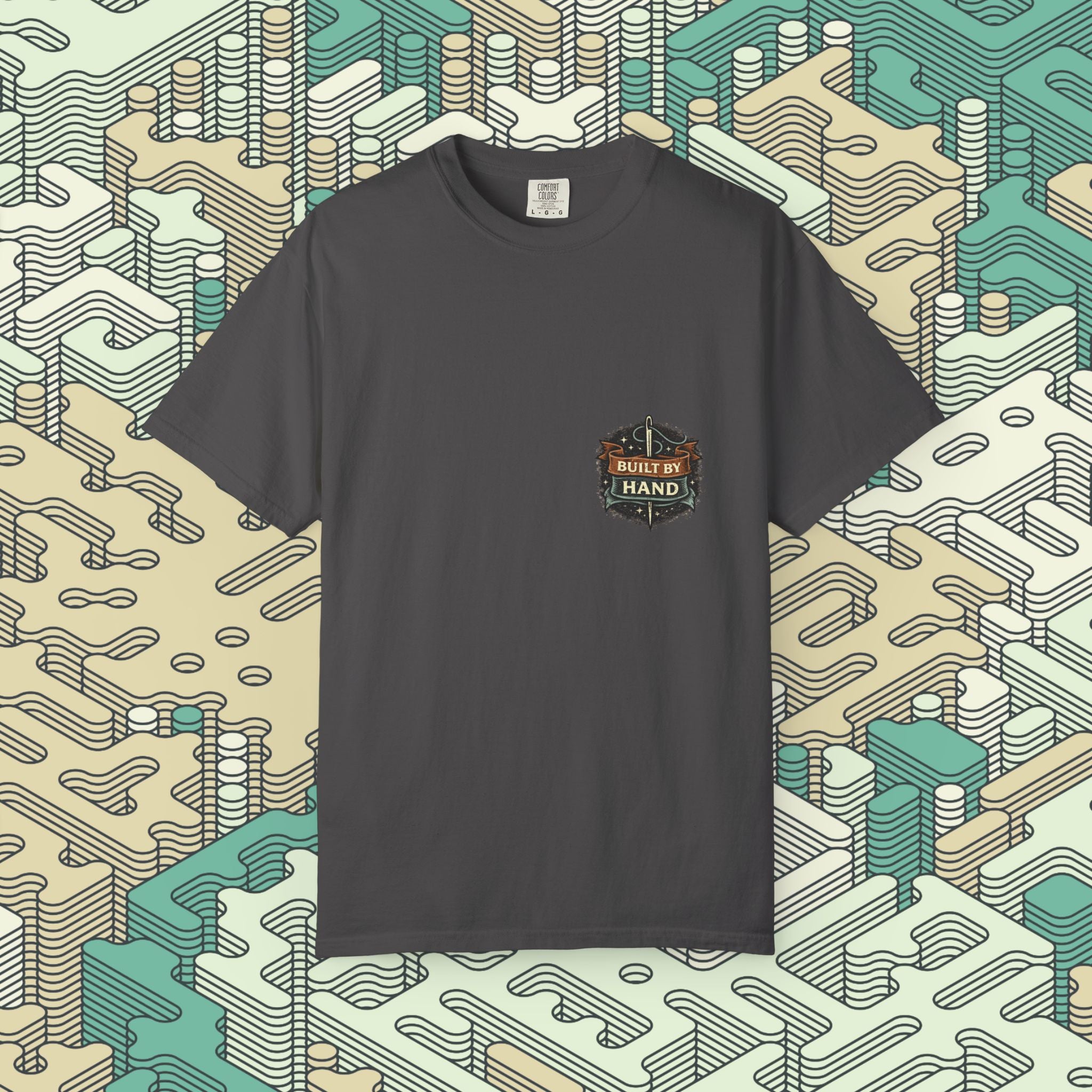 Built By Hand Badge T-Shirt