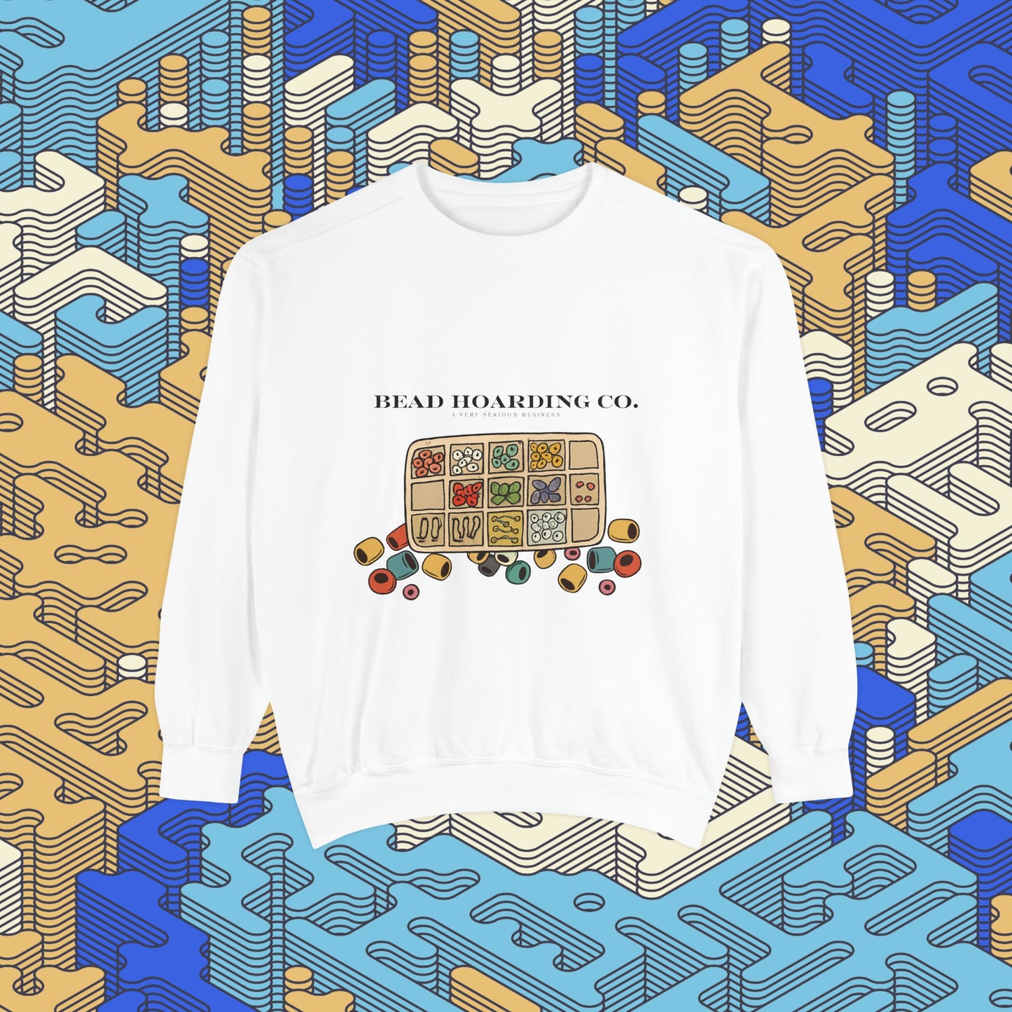 Bead Hoarding Co. Beads Illustration Sweatshirt