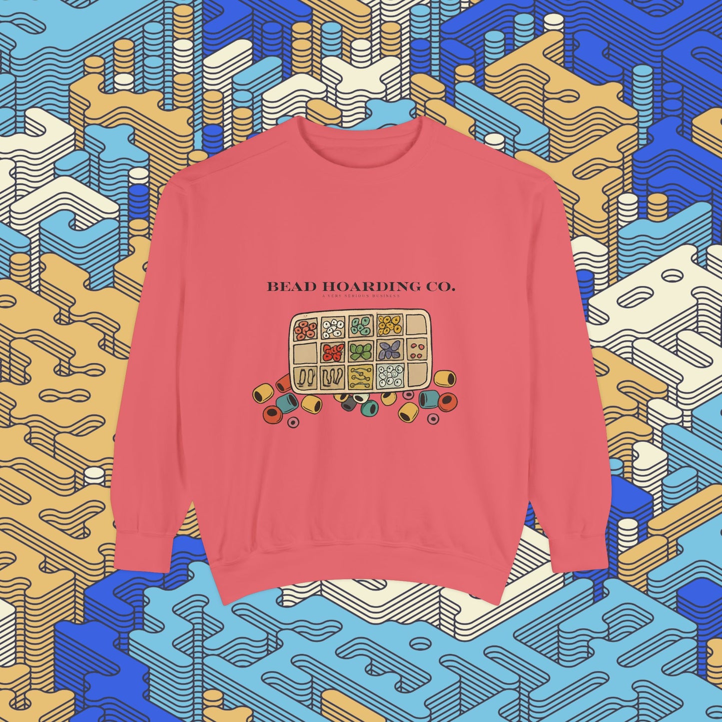 Bead Hoarding Co. Beads Illustration Sweatshirt