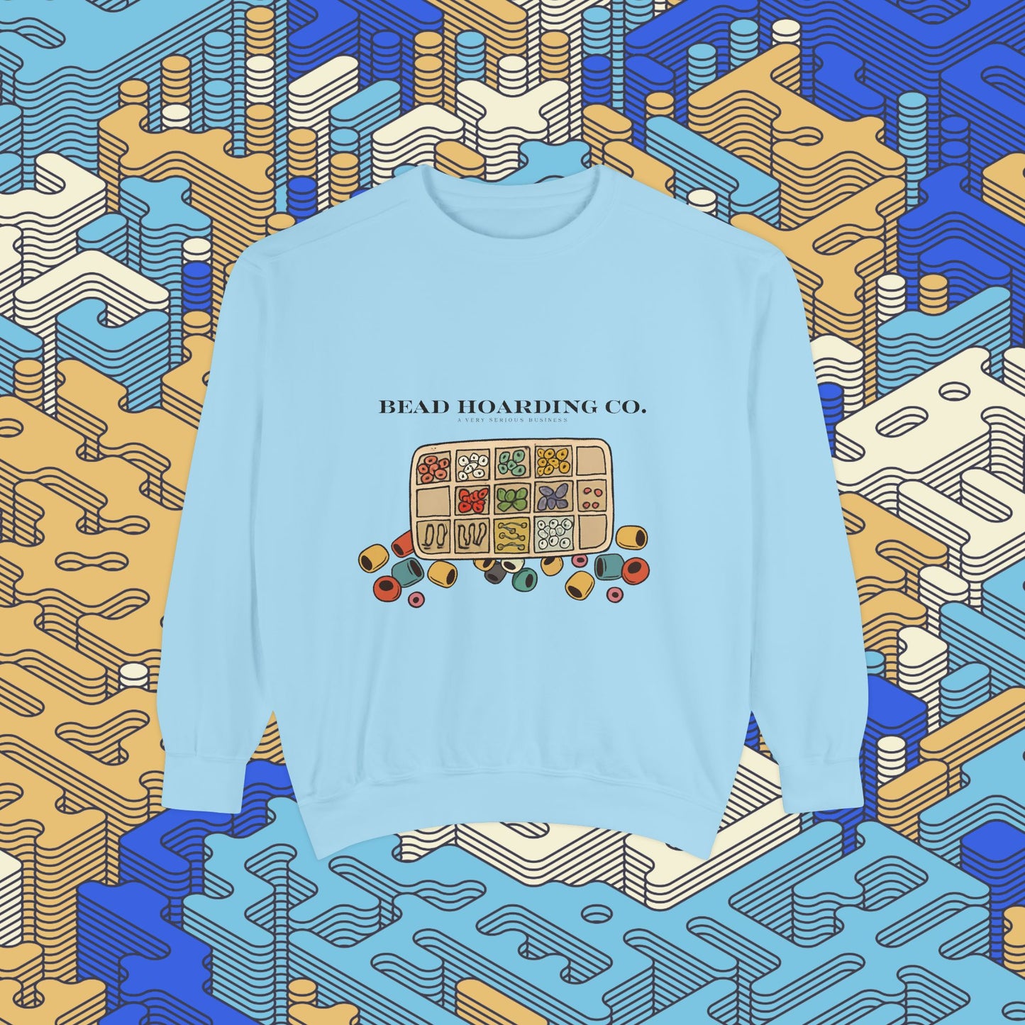 Bead Hoarding Co. Beads Illustration Sweatshirt